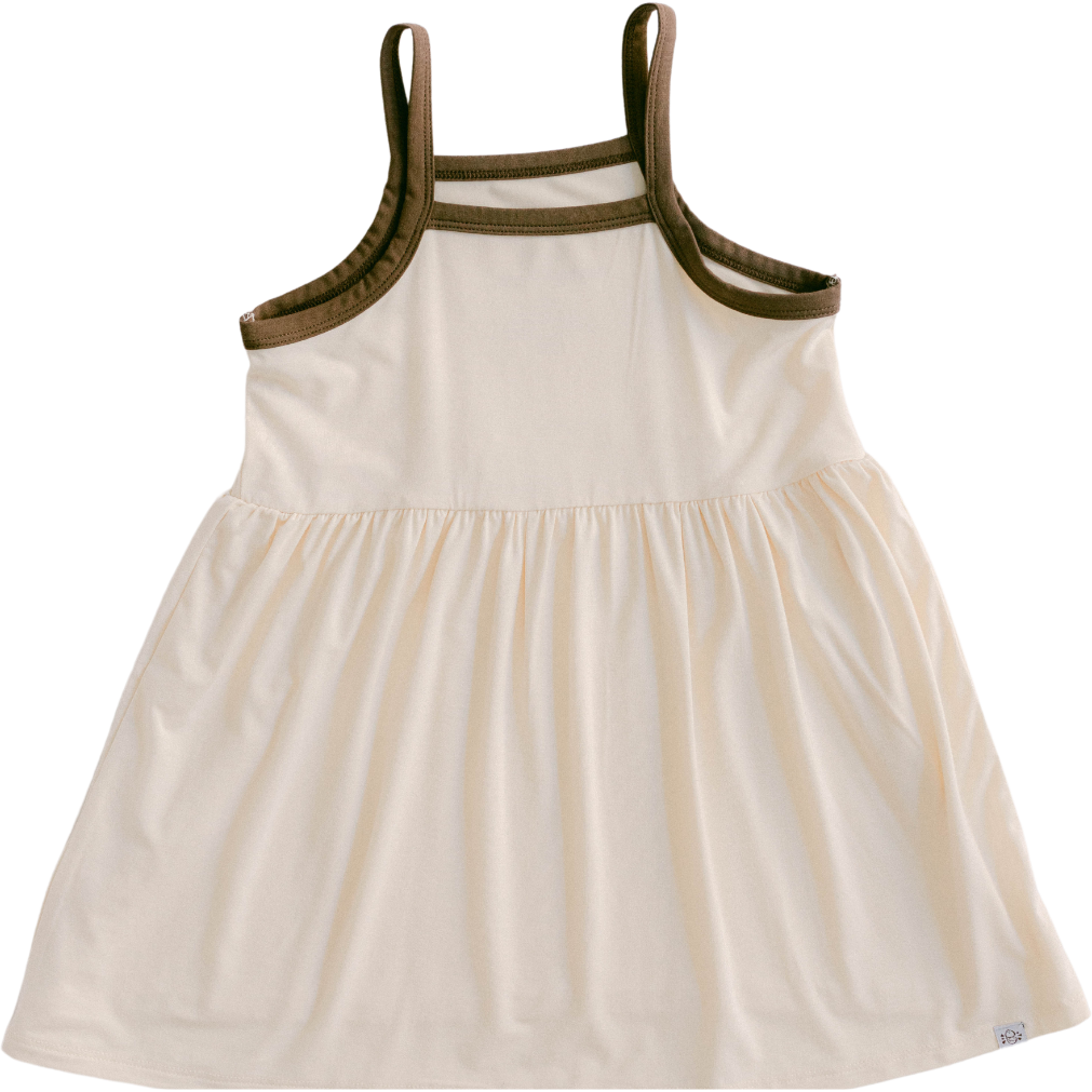 white christmas dresses The Willow Strappy Dress in Coconut Cream