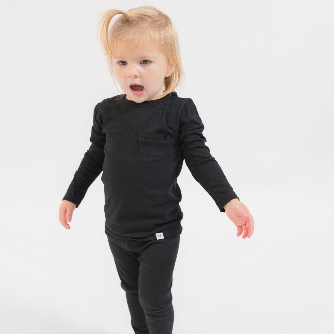 Classic Long Sleeve Shirt in Black - Coconut Pops