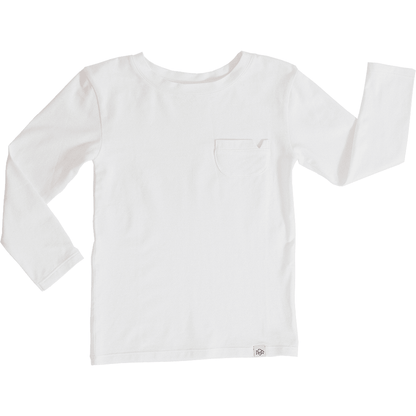 Classic Long Sleeve Shirt in White - Coconut Pops