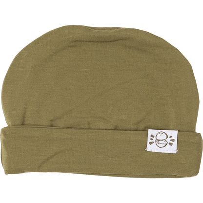 Knit Beanie in Olive - Coconut Pops